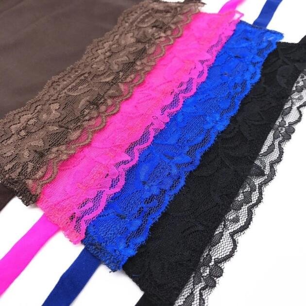 7-Pack Women’s Lace Clip-On Mock Camisole – Modesty Panel Overlay, Fashion Accessory & Gift